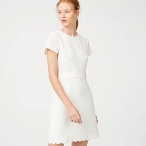 [Club Monaco] White Santina Scalloped Dress